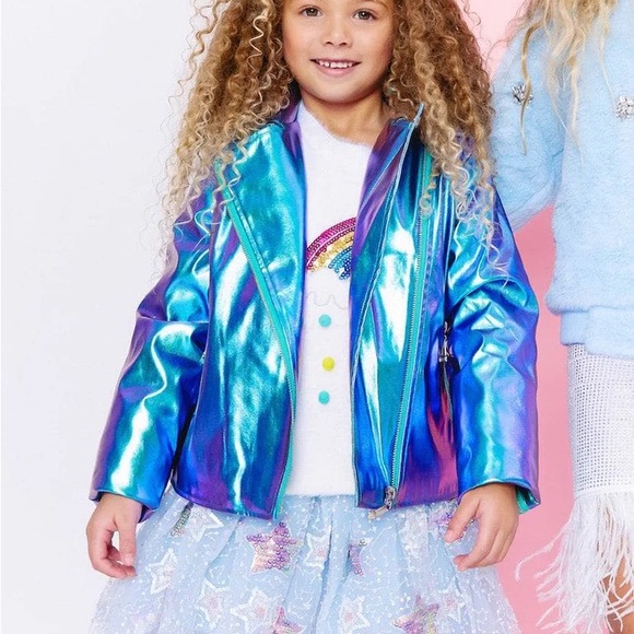 Lola + The Boys Pink and Silver Jacket - Picture 2 of 7